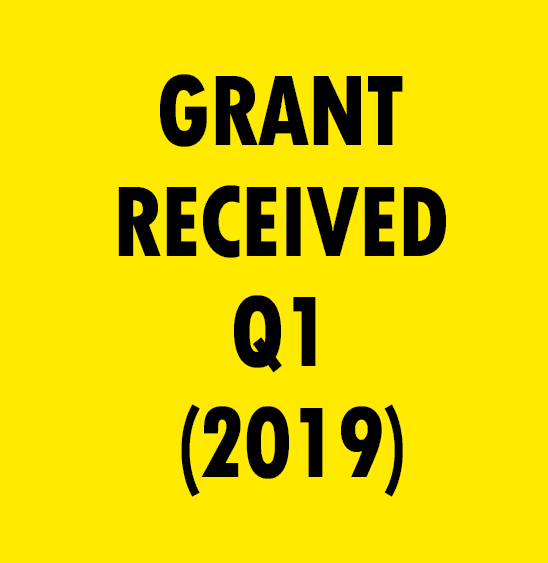 GRANT RECEIVED DURING THE PERIOD 01.04.2019 TO 30.06.2019