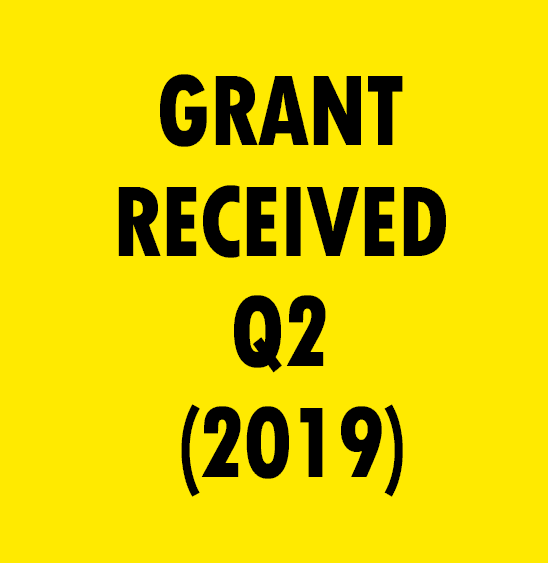 GRANT RECEIVED DURING THE PERIOD 01.07.2019 TO 30.09.2019