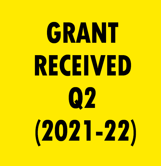 GRANT RECEIVED DURING THE PERIOD 01.07.2021 TO 30.09.2021