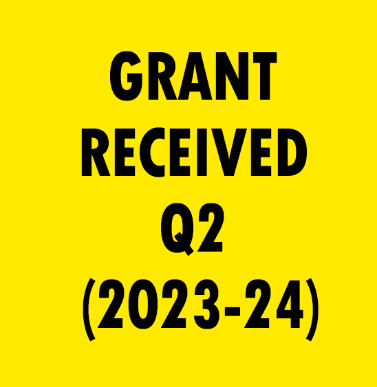 GRANT RECEIVED DURING THE PERIOD 01.07.2023 TO 30.09.2023