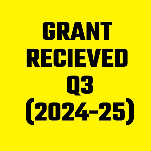 GRANT RECEIVED DURING THE PERIOD 01.10.2023 TO 31.12.2023